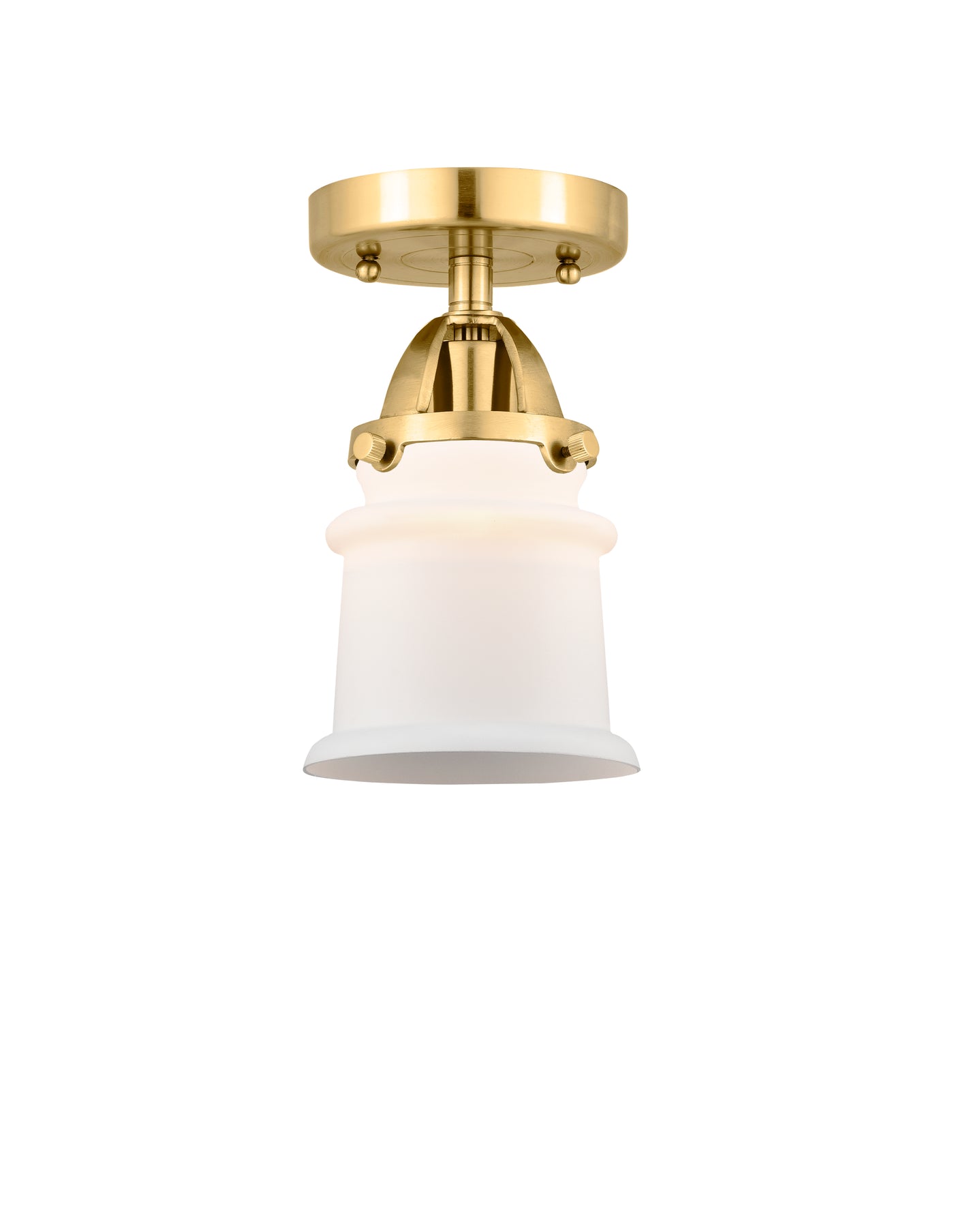 Nouveau Semi-Flush Mount Brushed Satin Nickel