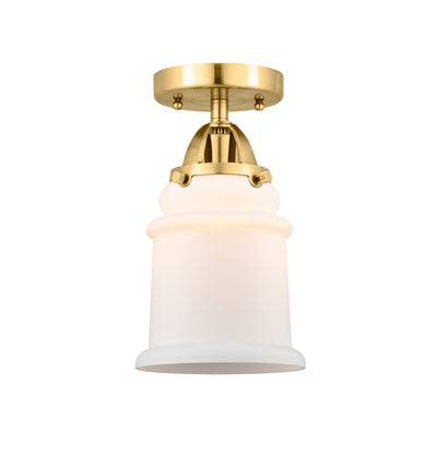 Nouveau Semi-Flush Mount Brushed Satin Nickel