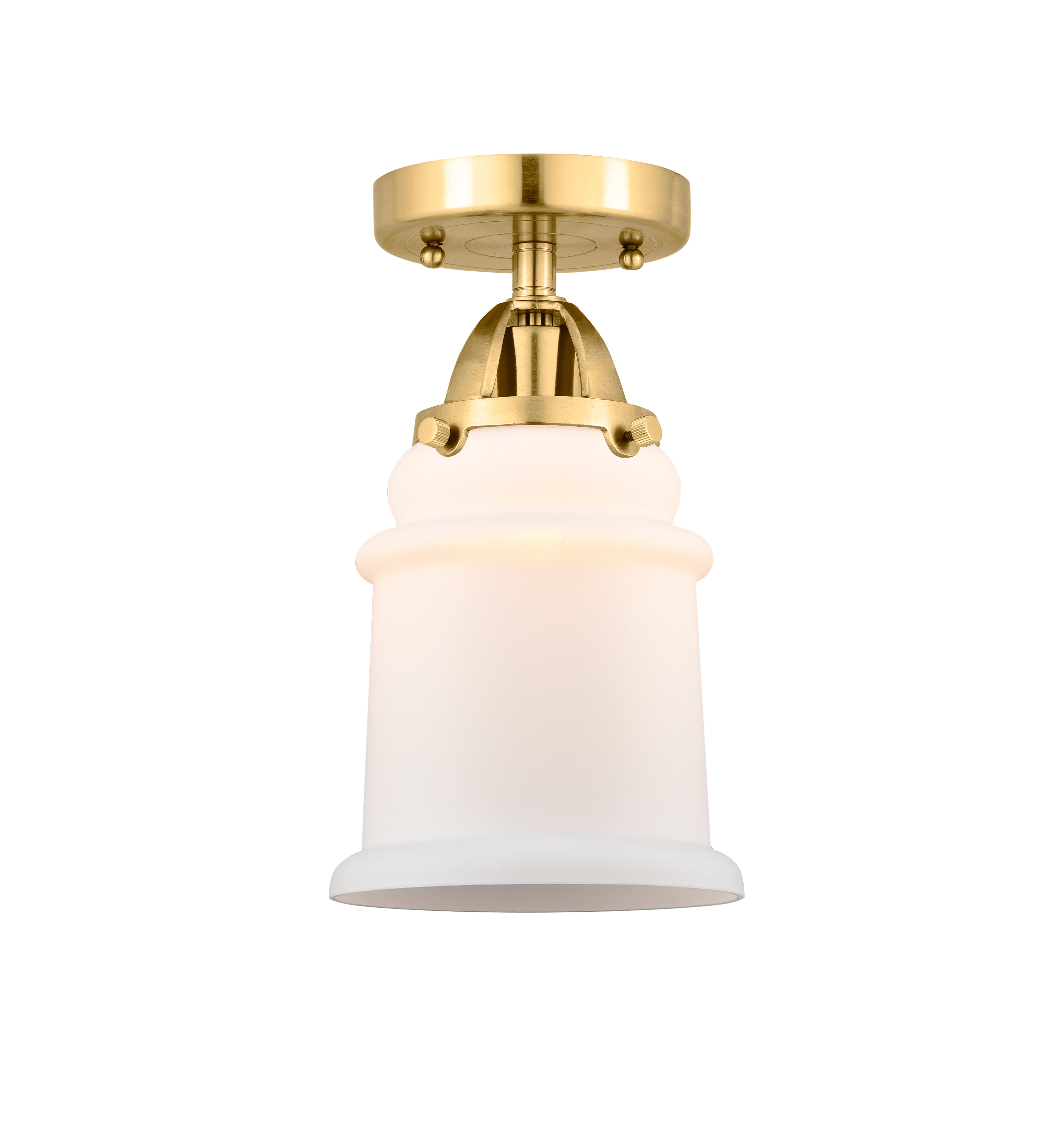 Nouveau Semi-Flush Mount Brushed Satin Nickel
