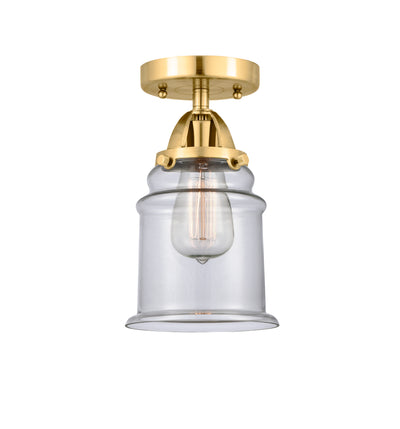 Nouveau Semi-Flush Mount Brushed Satin Nickel
