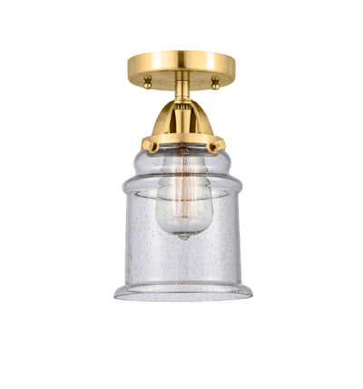 Nouveau Semi-Flush Mount Brushed Satin Nickel