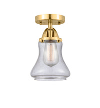 Nouveau Semi-Flush Mount Brushed Satin Nickel