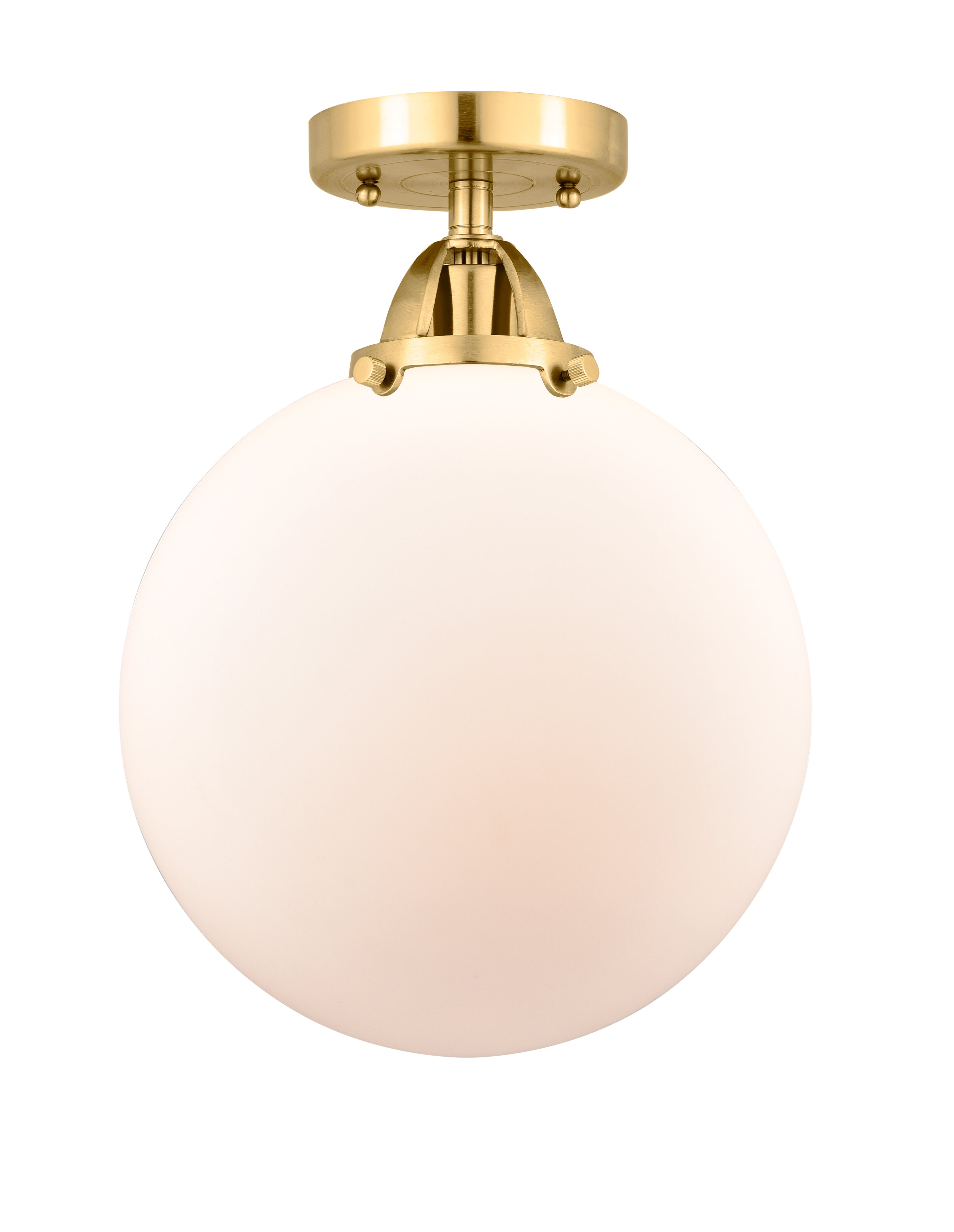 Nouveau Semi-Flush Mount Brushed Satin Nickel
