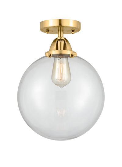 Nouveau Semi-Flush Mount Brushed Satin Nickel