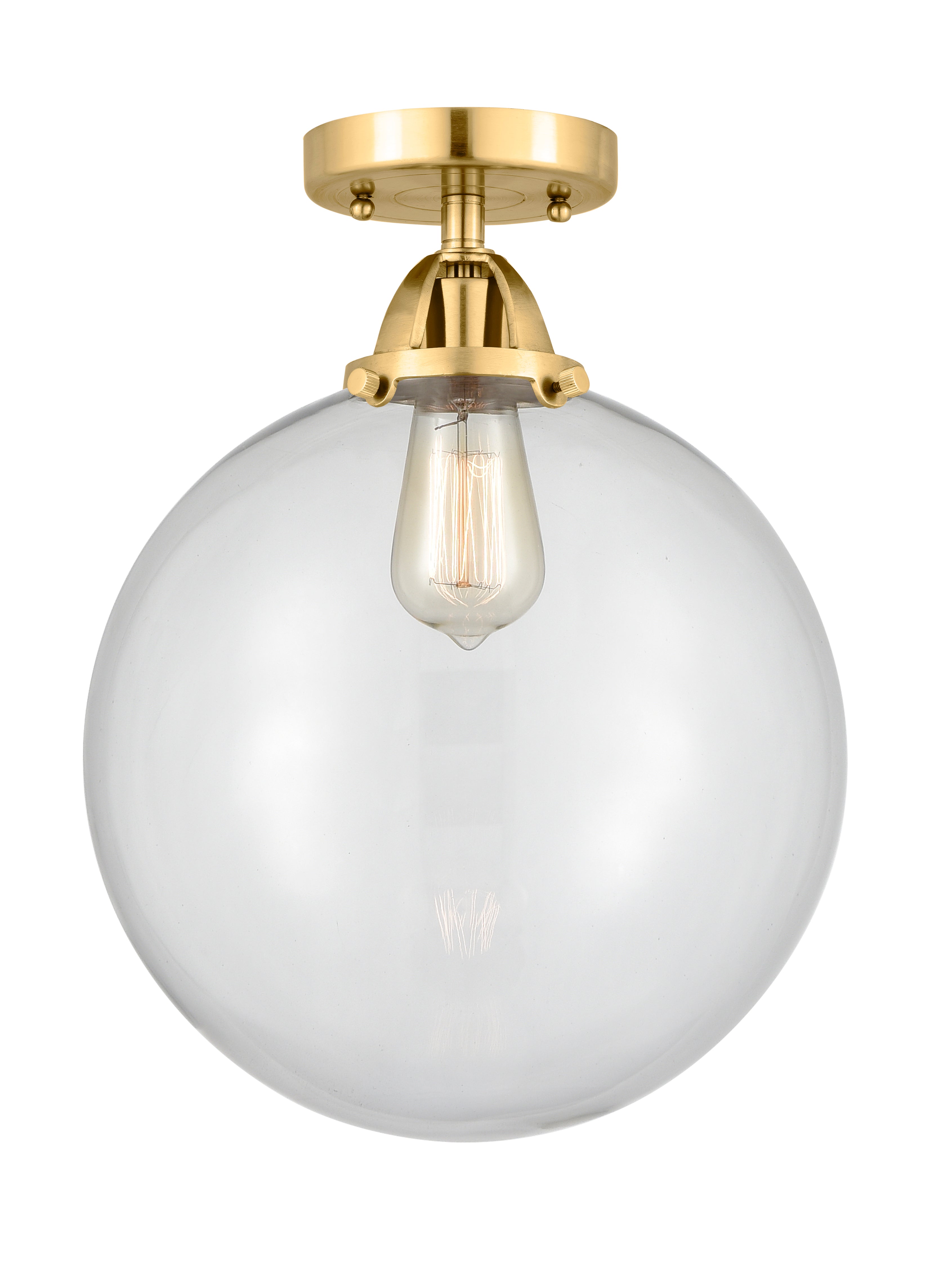 Nouveau Semi-Flush Mount Brushed Nickel