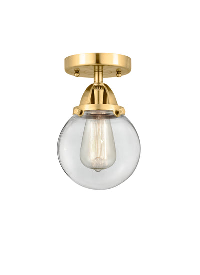 Nouveau Semi-Flush Mount Brushed Satin Nickel