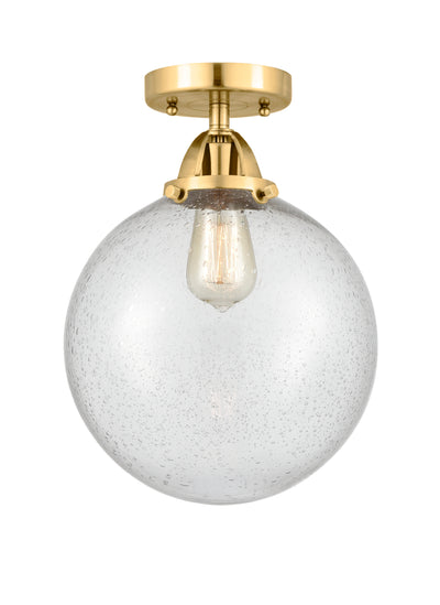 Nouveau Semi-Flush Mount Brushed Satin Nickel