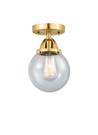 Nouveau Semi-Flush Mount Brushed Satin Nickel