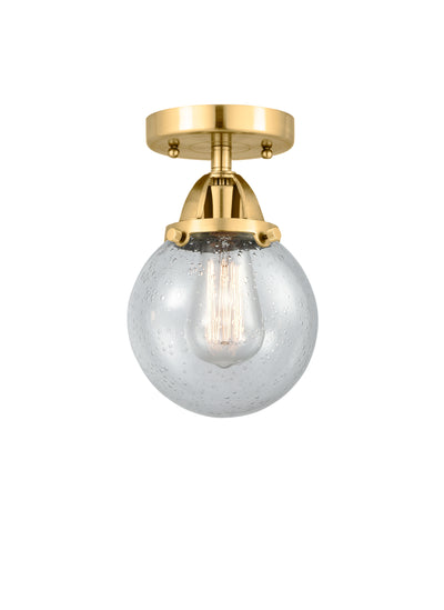 Nouveau Semi-Flush Mount Brushed Satin Nickel