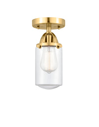 Nouveau Semi-Flush Mount Brushed Satin Nickel