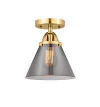 Nouveau Semi-Flush Brushed Satin Nickel