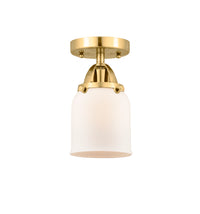 Nouveau Semi-Flush Mount Brushed Satin Nickel