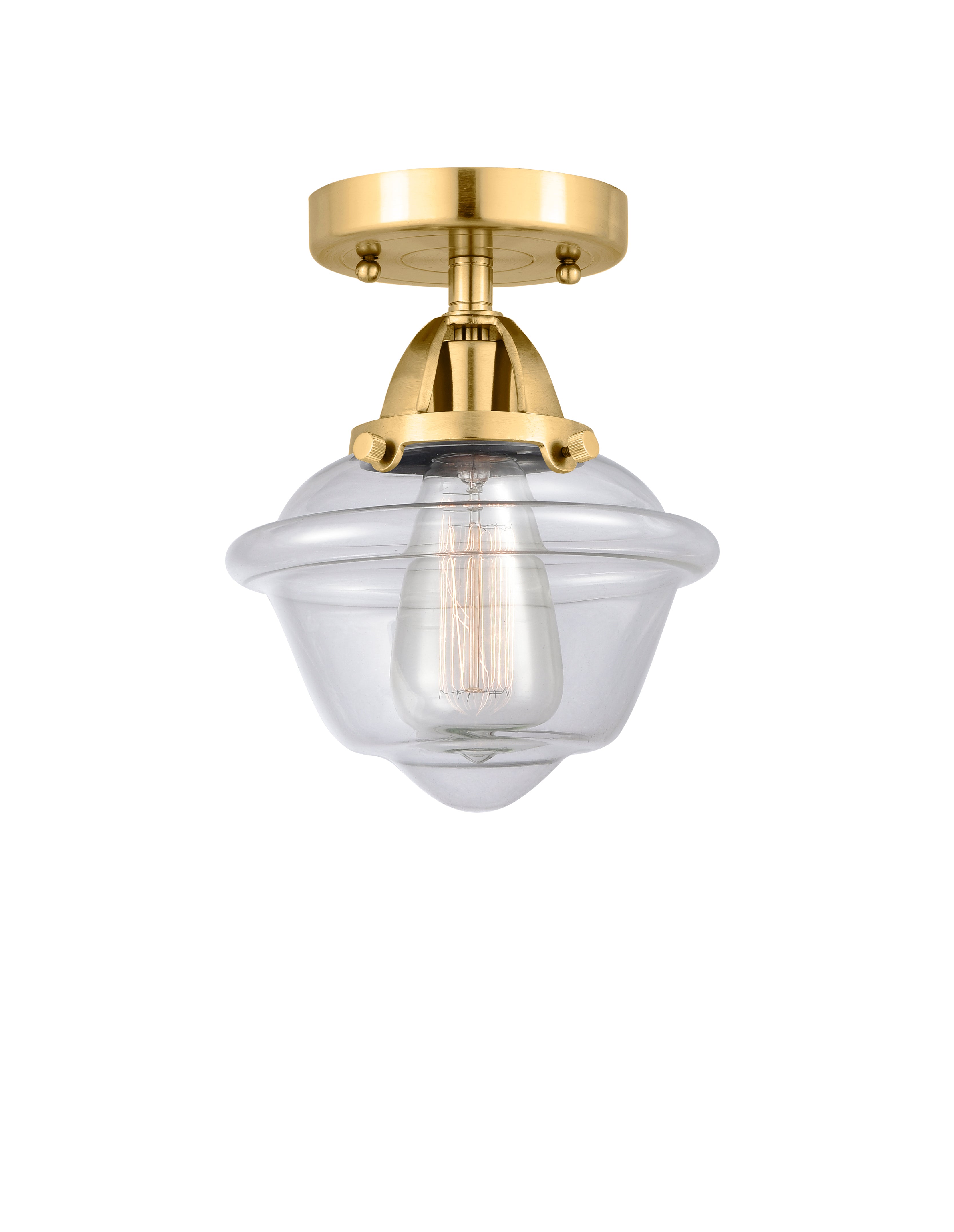Nouveau Semi-Flush Mount Brushed Nickel