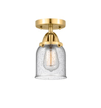 Nouveau Semi-Flush Mount Brushed Satin Nickel