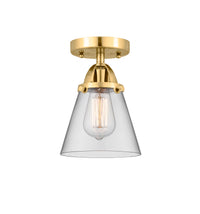 Nouveau Semi-Flush Mount Brushed Satin Nickel