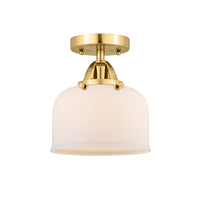 Nouveau Semi-Flush Mount Brushed Satin Nickel