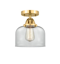 Nouveau Semi-Flush Mount Brushed Satin Nickel