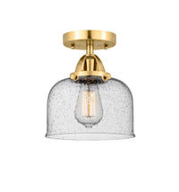 Nouveau Semi-Flush Mount Brushed Satin Nickel