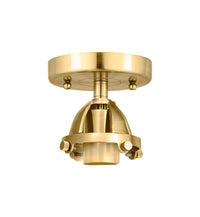 Nouveau Semi-Flush Mount Brushed Nickel Glass