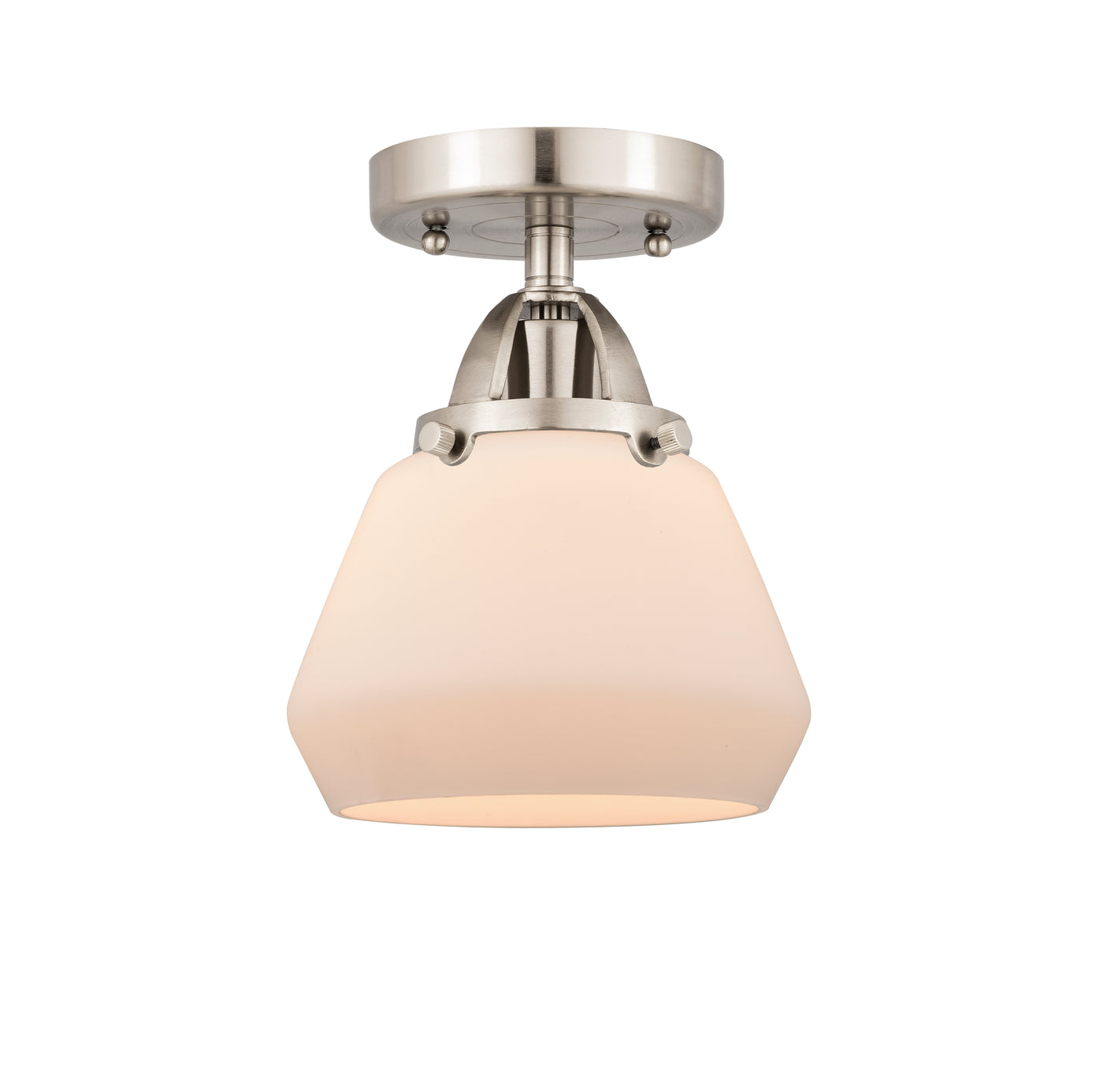 Nouveau Semi-Flush Mount Brushed Satin Nickel
