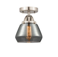 Nouveau Semi-Flush Mount Brushed Satin Nickel