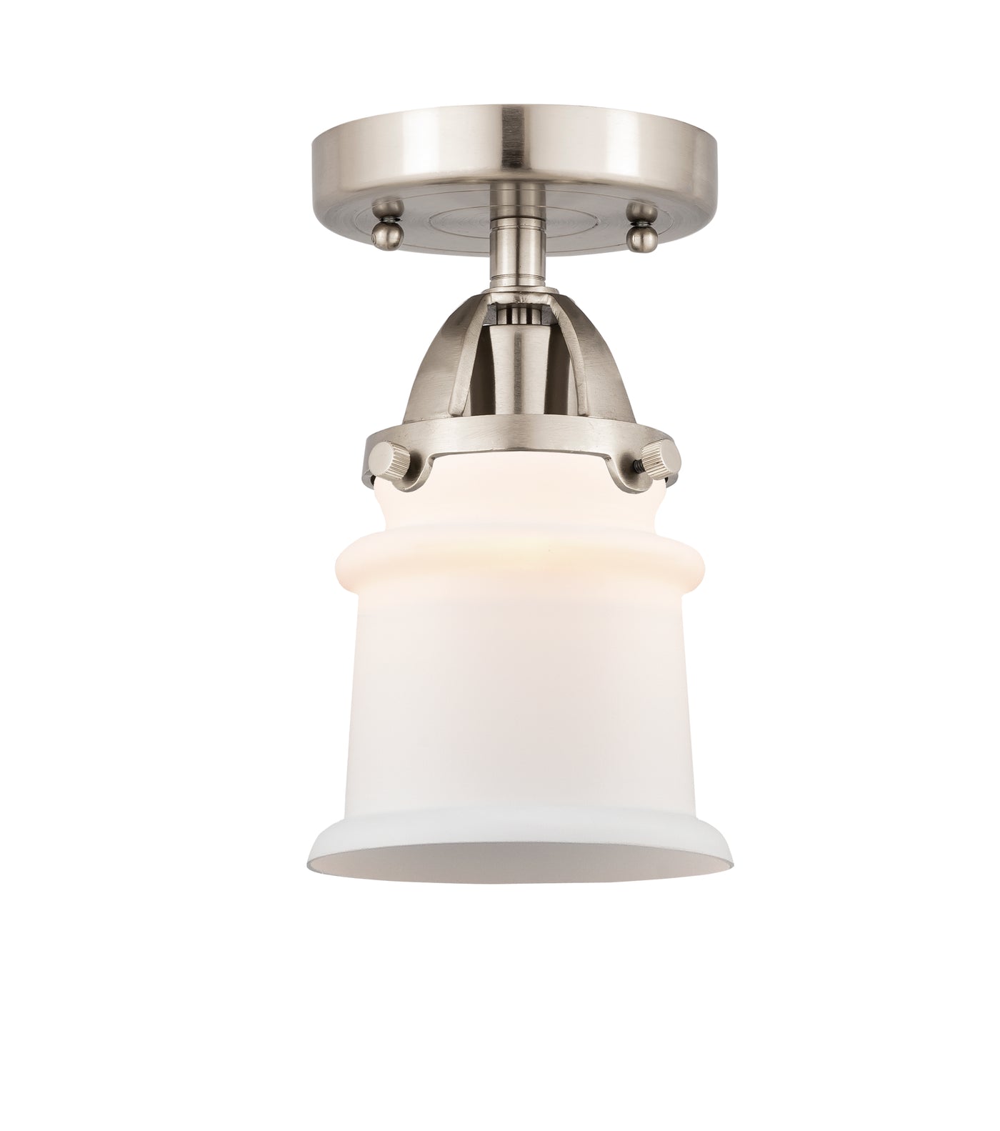Nouveau Semi-Flush Mount Brushed Satin Nickel