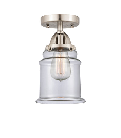 Nouveau Semi-Flush Mount Brushed Satin Nickel