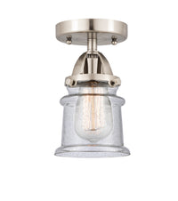 Nouveau Semi-Flush Mount Brushed Satin Nickel