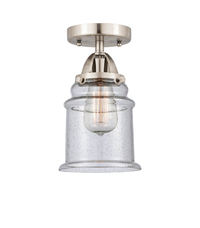 Nouveau Semi-Flush Mount Brushed Satin Nickel