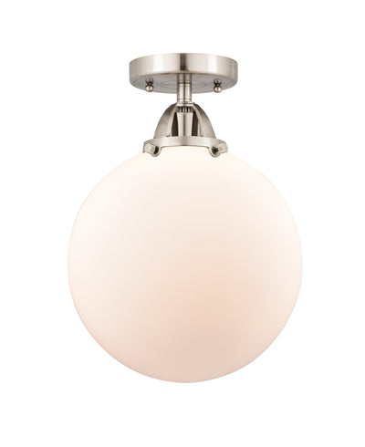 Nouveau Semi-Flush Mount Brushed Satin Nickel