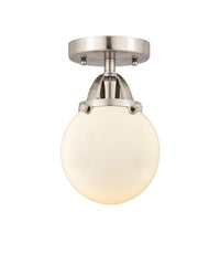 Nouveau Semi-Flush Mount Brushed Satin Nickel