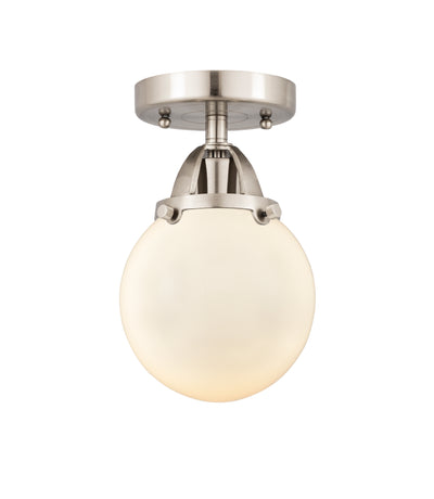 Nouveau Semi-Flush Mount Brushed Satin Nickel