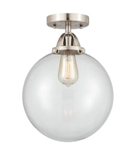 Nouveau Semi-Flush Mount Brushed Satin Nickel