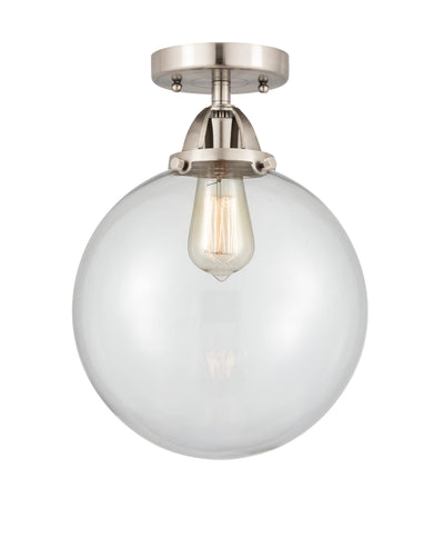 Nouveau Semi-Flush Mount Brushed Satin Nickel