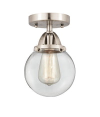 Nouveau Semi-Flush Mount Brushed Satin Nickel