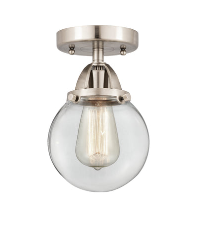 Nouveau Semi-Flush Mount Brushed Satin Nickel