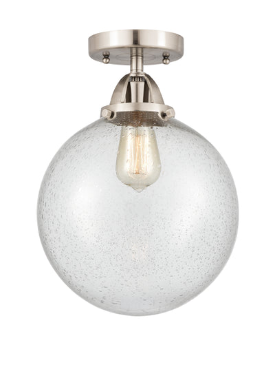 Nouveau Semi-Flush Mount Brushed Satin Nickel