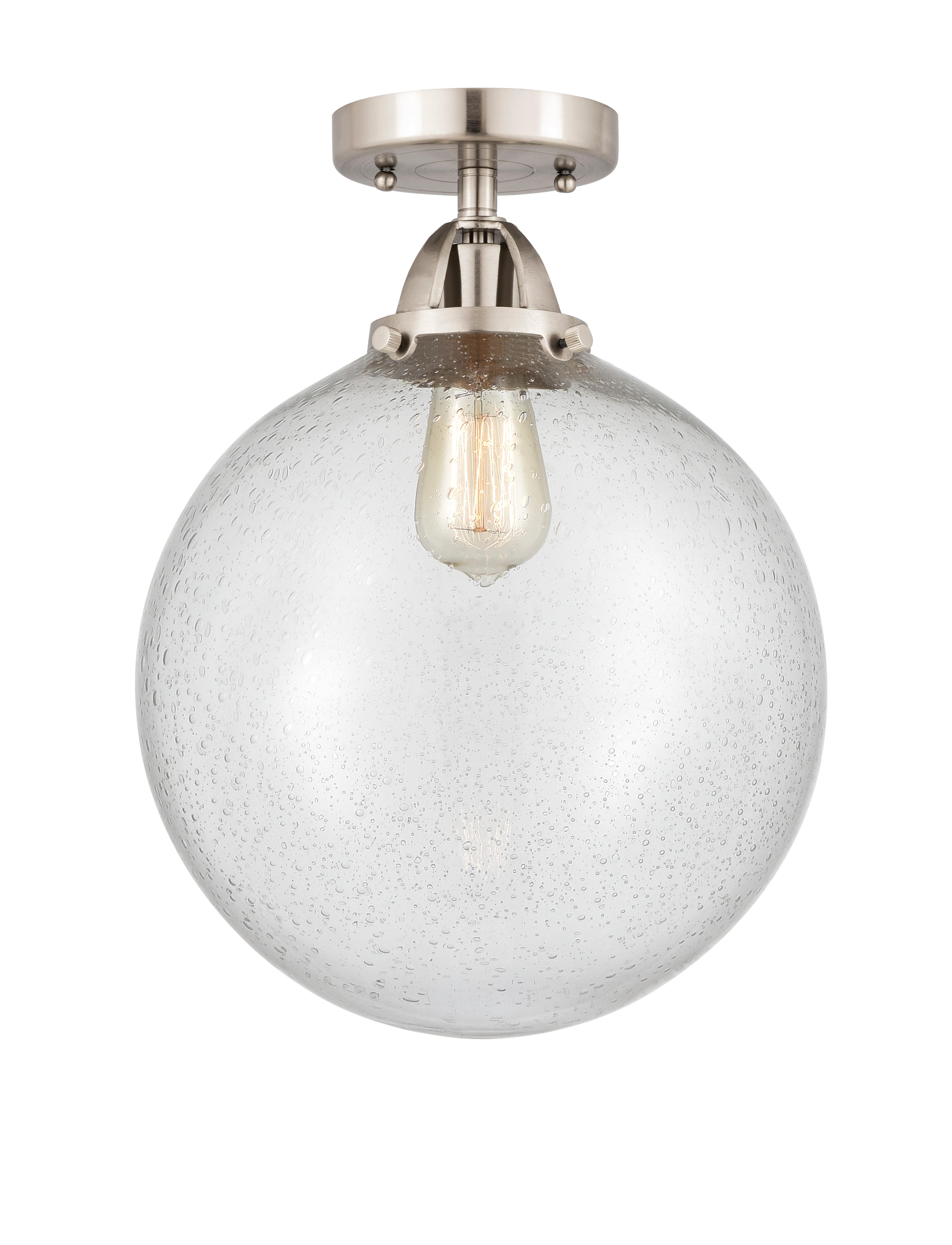 Nouveau Semi-Flush Mount Brushed Nickel