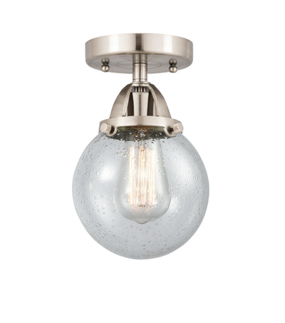 Nouveau Semi-Flush Mount Brushed Satin Nickel