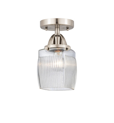Nouveau Semi-Flush Mount 2 Lights Nickel