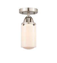 Nouveau Semi-Flush Mount Brushed Satin Nickel