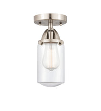 Nouveau Semi-Flush Mount Brushed Satin Nickel