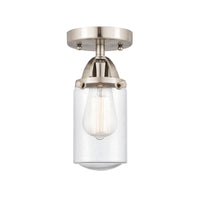 Nouveau Semi-Flush Mount Brushed Satin Nickel