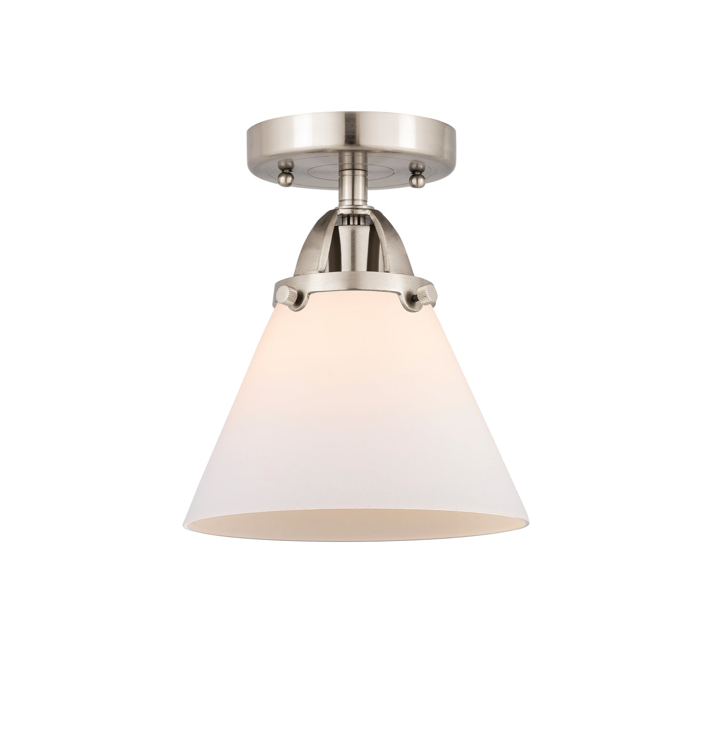 Nouveau Semi-Flush Brushed Satin Nickel