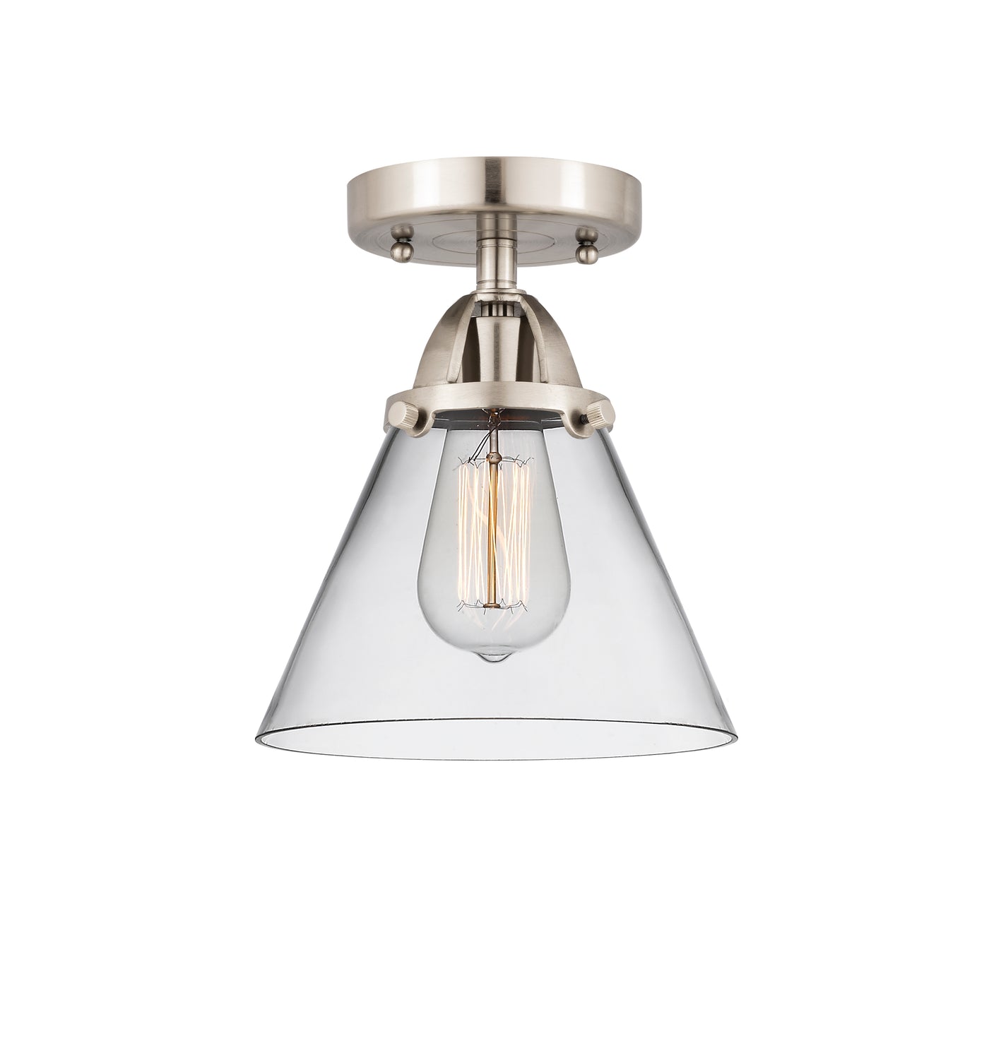 Nouveau Semi-Flush Mount Brushed Nickel