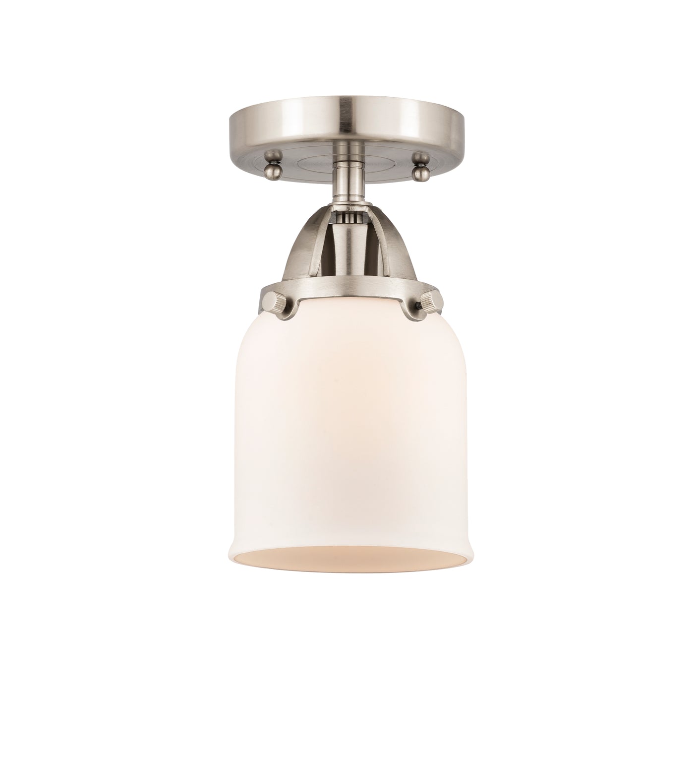 Nouveau Semi-Flush Mount Brushed Satin Nickel