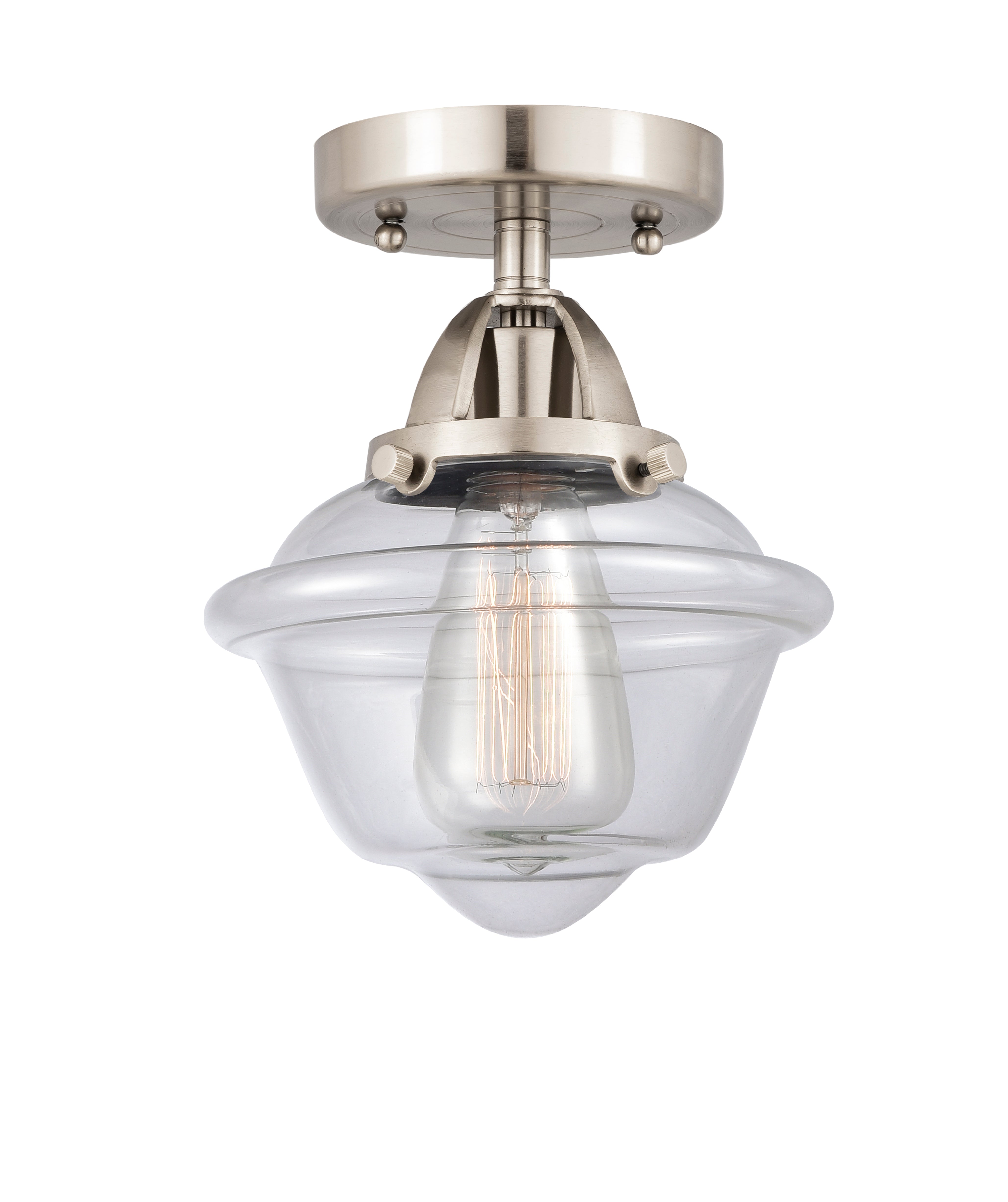 Nouveau Semi-Flush Mount Brushed Nickel