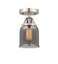 Nouveau Semi-Flush Mount Brushed Satin Nickel