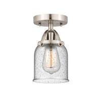 Nouveau Semi-Flush Mount Brushed Satin Nickel
