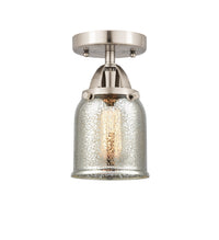 Nouveau Semi-Flush Mount Brushed Satin Nickel